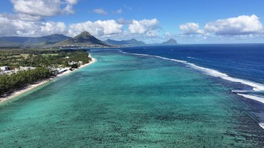 Flic En Flac Beach At Port Louis In Mauritius Island Mauritius. Indian Ocean Beach. Africa Background. Port Louis At Mauritius Island. Tourism Landscape. Nature Seascape. Outdoors Travel. clipart