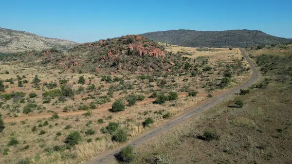 stock image African Volcano At Rustenburg In North West South Africa. African Animals Landscape. Pilanesberg National Park. Rustenburg At North West South Africa. Big Five Animals. Wildlife Safari.