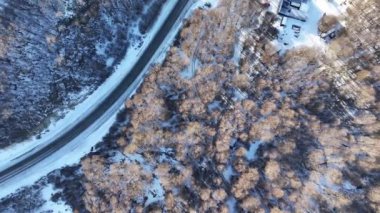 Arjantin 'in sonundaki Ushuaia' da Patagonya silueti. Karlı Dağlar. Buzul Manzarası. Arjantin 'in sonu. Kış Yolculuğu. Patagonya Ushuaia 'da Dünya' nın Sonu Arjantin 'de.