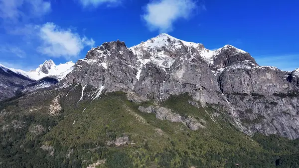 stock image Mountain Time Lapse At Bariloche In Rio Negro Argentina. Snowy Mountains. Glacier Landscape. Winter Background. Mountain Time Lapse At Bariloche In Rio Negro Argentina.