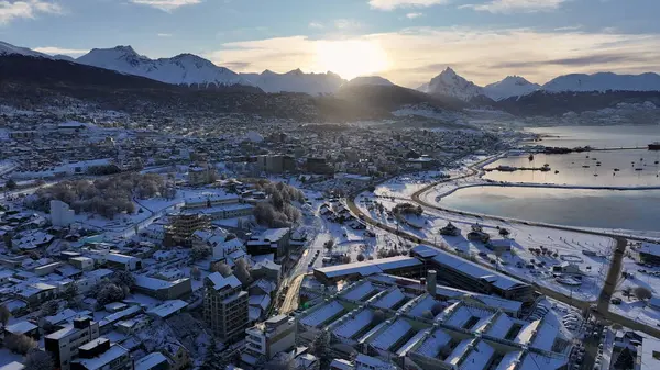 stock image Ushuaia Skyline At Ushuaia In Tierra Del Fuego Argentina. Downtown Cityscape. Tourism Landmark. Tierra Del Fuego Argentina. Nature Landscape. Ushuaia Skyline At Ushuaia In Tierra Del Fuego Argentina.