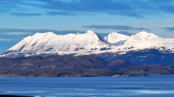 stock image Mountains Time Lapse At Cape Horn In Puerto Navarino Chile. Snowy Mountains. Glacier Landscape. Puerto Navarino Chile. Winter Background. Mountains Time Lapse At Cape Horn In Puerto Navarino Chile.