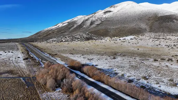 stock image Patagonia Skyline At El Calafate In Santa Cruz Argentina. Snowy Mountains. Road Trip Scenery. Santa Cruz Argentina. Winter Travel. Patagonia Skyline At El Calafate In Santa Cruz Argentina.