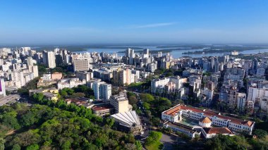 Porto Alegre Skyline Rio Grande Do Sul Brezilya 'daki Porto Alegre' de. Şehir merkezinde. Highrise Binaları. Güzel şehir Skyline. Porto Alegre Skyline Rio Grande Do Sul Brezilya 'daki Porto Alegre' de.