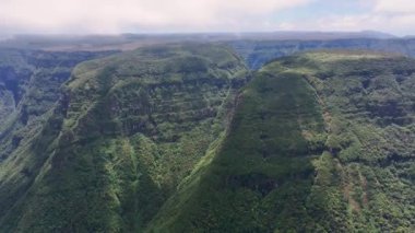 Santa Catarina Brezilya 'daki Praia Grande' nin başkenti. Canyons Manzarası. Geopark Dağları. Orman Ağaçları. Santa Catarina Brezilya 'daki Praia Grande' nin başkenti. Manzaralı Gren Vadisi.