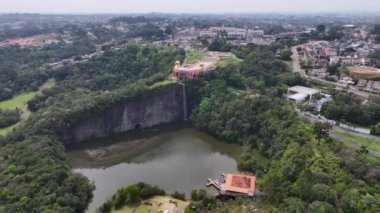 Curitiba Parana. Parana Brezilya Curitiba 'daki Tangua Parkı. State Park Peyzajı. Turizm Seyahati. Doğa Parkı. Parana Brezilya Curitiba 'daki Tangua Parkı. Botanik Manzarası.