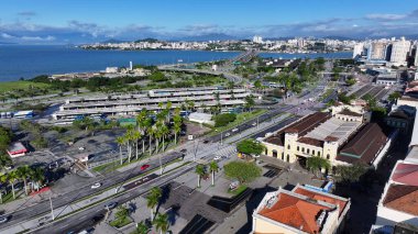 Florianopolis Skyline Santa Catarina Brezilya 'daki Florianopolis' te. Şehir Sahnesi. Şehir merkezinde. Freeway Sahnesi. Florianopolis Skyline Santa Catarina Brezilya 'daki Florianopolis' te. Turizm Tarihi Yer.