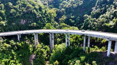 Itati Brezilya. Rio Grande Do Sul Brezilya 'daki Itati' deki Sun Route Yolu. Canyons Manzarası. Yeşil Vadi Sahnesi. Doğa Arkaplanı. Rio Grande Do Sul Brezilya 'daki Itati' de Güneş Yolu.