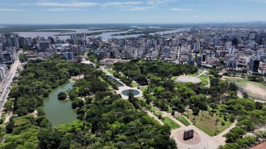Porto Alegre Skyline Rio Grande Do Sul Brezilya 'daki Porto Alegre' de. Şehir merkezinde. Highrise Binaları. Güzel şehir Skyline. Porto Alegre Skyline Rio Grande Do Sul Brezilya 'daki Porto Alegre' de.