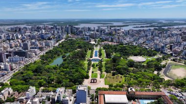Porto Alegre Skyline Rio Grande Do Sul Brezilya 'daki Porto Alegre' de. Şehir merkezinde. Highrise Binaları. Güzel şehir Skyline. Porto Alegre Skyline Rio Grande Do Sul Brezilya 'daki Porto Alegre' de.
