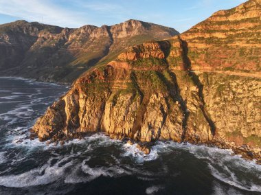 Chapman Tepesi, Cape Town 'da, Güney Afrika Burnu' nda. Masa Dağı Ulusal Parkı. Coastal Yolu. Cape Town Batı Cape Güney Afrika 'da. Turizm Seyahati. Büyüleyici Skyline.