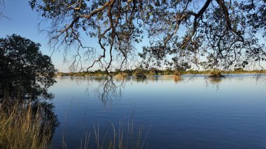 Zambezi River At Victoria Falls In Matabeleland North Zimbabwe. Nature Waterfall. Zambia Border Landscape. Victoria Falls At Matabeleland North Zimbabwe. Southern Africa. Tourism Travel. clipart