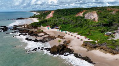 Paraiba Brezilya 'nın kuzeydoğusundaki Conde' de Skyline. Seyahat güzergahı. Doğa Arkaplanı. Açık hava görüntüsü. Kuzeydoğu Brezilya Paraiba Brezilya 'da Conde' de Skyline.