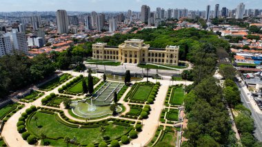 Sao Paulo Skyline Sao Paulo Brezilya 'daki Ipiranga Müzesinde. Anıt Boş Vakti. Flag City 'de. Sao Paulo Brezilya 'daki Ipiranga Müzesi. Trafik Anıtı. Heykel Şehri.