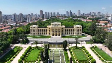 Sao Paulo Skyline Sao Paulo Brezilya 'daki Ipiranga Parkı' nda. Anıt Boş Vakti. Flag City 'de. Sao Paulo Brezilya 'daki Ipiranga Parkı. Trafik Anıtı. Heykel Şehri.
