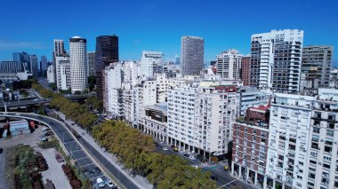 Buenos Aires Arjantin 'de Buenos Aires Skyline. Şehir merkezi manzarası. Çarpıcı şehir manzarası. Ofis binaları. Buenos Aires Arjantin 'de Buenos Aires Skyline. Yüksek Binalar Manzarası.