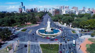 Buenos Aires Arjantin 'de Buenos Aires Skyline. Şehir merkezi manzarası. Çarpıcı şehir manzarası. Ofis binaları. Buenos Aires Arjantin 'de Buenos Aires Skyline. Yüksek Binalar Manzarası.