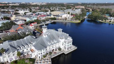 Florida Birleşik Devletleri 'nde Skyline' ı kutluyoruz. Lakeside Parkı. Front Caddesi Manzarası. Florida Birleşik Devletleri 'nde kutlama. Şehir merkezinde. Eğlence Mekânı. Florida Kutlaması.