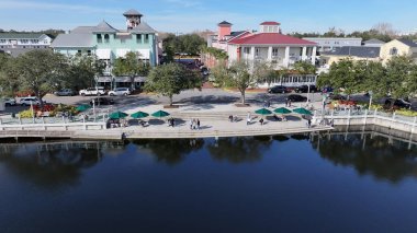 Florida Birleşik Devletleri 'nde Skyline' ı kutluyoruz. Lakeside Parkı. Front Caddesi Manzarası. Florida Birleşik Devletleri 'nde kutlama. Şehir merkezinde. Eğlence Mekânı. Florida Kutlaması.