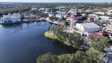 Florida 'daki Lakeside Parkı' nda. Taşra manzarası. Doğa Parkı. Florida Birleşik Devletleri 'nde kutlama. Şehir merkezinde. Açık hava manzarası. Florida Kutlaması.