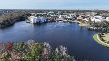 Florida Birleşik Devletleri 'nde Skyline' ı kutluyoruz. Lakeside Parkı. Front Caddesi Manzarası. Florida Birleşik Devletleri 'nde kutlama. Şehir merkezinde. Eğlence Mekânı. Florida Kutlaması.
