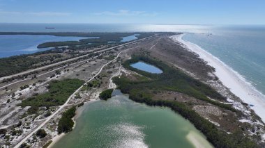 Fort De Soto Park At Saint Petersburg In Florida United States. Beach Landscape. State Park. Travel Destination. Fort De Soto Park At Saint Petersburg In Florida United States. clipart