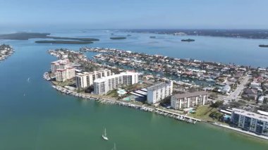 Clearwater Beach Skyline, Florida 'da, Clearwater' da. Plaj Sahnesi. Tatil seyahatleri. State Park Sahnesi. Clearwater Beach Skyline, Florida 'da, Clearwater' da. İnanılmaz Şehir Manzarası.