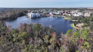 Florida Birleşik Devletleri 'nde Skyline' ı kutluyoruz. Lakeside Parkı. Front Caddesi Manzarası. Florida Birleşik Devletleri 'nde kutlama. Şehir merkezinde. Eğlence Mekânı. Florida Kutlaması.