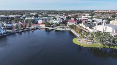 Florida Birleşik Devletleri 'nde Skyline' ı kutluyoruz. Lakeside Parkı. Front Caddesi Manzarası. Florida Birleşik Devletleri 'nde kutlama. Şehir merkezinde. Eğlence Mekânı. Florida Kutlaması.