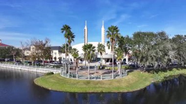 Florida 'daki Lakeside Parkı' nda. Taşra manzarası. Doğa Parkı. Florida Birleşik Devletleri 'nde kutlama. Şehir merkezinde. Açık hava manzarası. Florida Kutlaması.