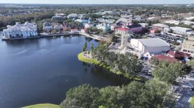 Florida 'daki Lakeside Parkı' nda. Taşra manzarası. Doğa Parkı. Florida Birleşik Devletleri 'nde kutlama. Şehir merkezinde. Açık hava manzarası. Florida Kutlaması.
