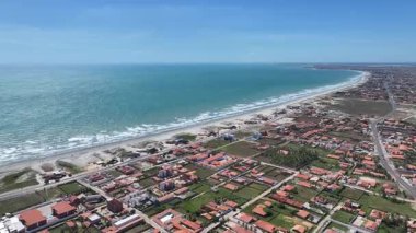 Atalaia Sahili, Luis Correia, Piaui Brezilya. Sahil Skyline. Doğa manzarası. Yaz Gezisi. Atalaia Sahili, Luis Correia, Piaui Brezilya. Tropikal Manzara.