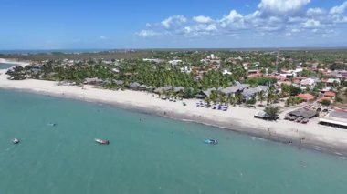 Barra Grande, Brezilya 'da, Cajueiro Da Praia' da. Plaj manzarası. Doğa Deniz Burnu. Tatil Tatilleri. Barra Grande, Brezilya 'da, Cajueiro Da Praia' da. Yaz Seyahati.