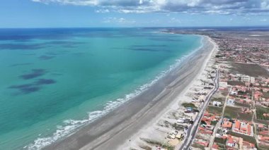 Atalaia Sahili, Luis Correia, Piaui Brezilya. Sahil Skyline. Doğa manzarası. Yaz Gezisi. Atalaia Sahili, Luis Correia, Piaui Brezilya. Tropikal Manzara.