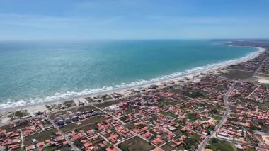 Atalaia Sahili, Luis Correia, Piaui Brezilya. Sahil Skyline. Doğa manzarası. Yaz Gezisi. Atalaia Sahili, Luis Correia, Piaui Brezilya. Tropikal Manzara.