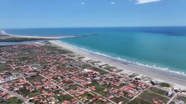 Atalaia Sahili, Luis Correia, Piaui Brezilya. Sahil Skyline. Doğa manzarası. Yaz Gezisi. Atalaia Sahili, Luis Correia, Piaui Brezilya. Tropikal Manzara.