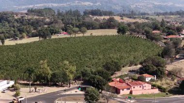 Sao Benedito Das Areias Skyline Sao Paulo Brezilya 'daki Mococa' da. Tarım Sahası Sahnesi. Kırsal Şehir. Mococa Sao Paulo Brezilya 'da. Tarım arazisi. Kırsal Yaşam Manzarası.