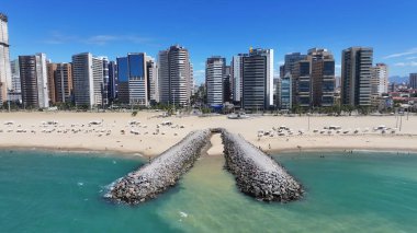 Fortaleza Skyline Ceara Brezilya Fortaleza 'da. Sahil Skyline. Şehir merkezinde. Modern Highrise Binaları. Fortaleza Skyline Ceara Brezilya Fortaleza 'da. Göz kamaştırıcı manzara. Brezilya Kuzeydoğu.