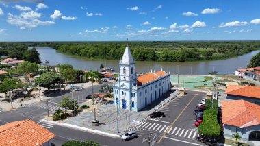 Maranhao Brezilya 'daki Araioses Manzarası Kilisesi. Kilise manzarası. Din geçmişi. Seyahat güzergahı. Maranhao Brezilya 'daki Araioses Manzarası Kilisesi. Yaşasın Araioses Meydanı.
