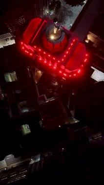 Sao Paulo Top View Sao Paulo, Brezilya 'da. Highrise Binaları Peyzajı. Şehir merkezindeki şehir manzarası. Gece Şehri. Sao Paulo Top View Sao Paulo, Brezilya 'da. İş Seyahati.