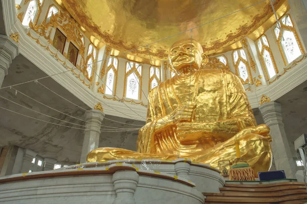 Statua Del Famoso Monaco Somdet Phra Buddha Charn Toh Situato — Foto Stock