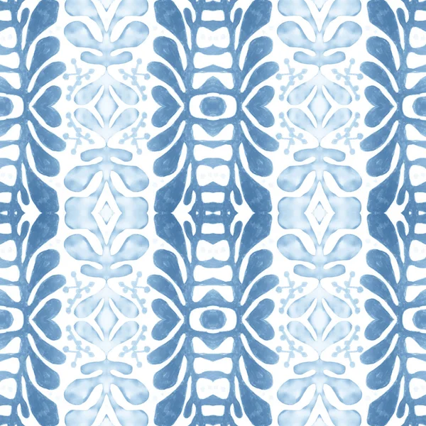 Голубая Мозаика Абстрактный Дизайн Плитки Мексиканская Декоративная Ткань Итальянский Орнамент — стоковое фото