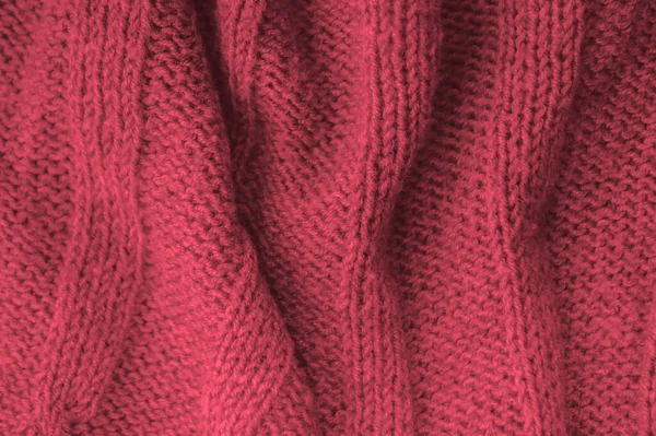 Knitted 유기농 텍스처 배경을 가지고 트레드 스칸디나비아 Xmas Plaid Weave — 스톡 사진
