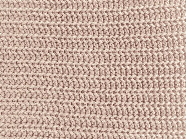 베이지 크리스마스 Knitwear Cotton Background 약자이다 텍스처는 Knitted Fabric Nordic — 스톡 사진
