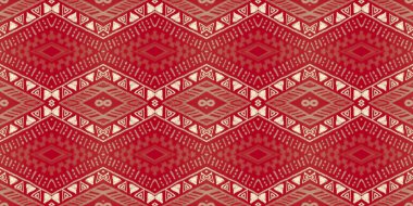 Geometrik etnik model. Peru kumaş tasarımı. Eski kabile geçmişi. El yapımı Aztek Maya süsü. Kusursuz etnik düzen. Sanat Afrikalı illüstrasyonu. Soyut özgün doku.