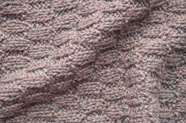 Woven Pullover 합니다 Xmas Background 약자이다 Knitted Texture 클로즈업한다 부드러운 — 스톡 사진