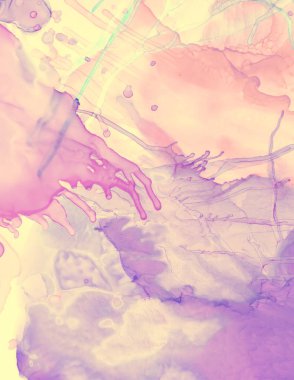 Düğün Davetiyesi Tasarımı. Pembe Pastel Akış Suyu. Suluboya boya Arkaplan. Yaratıcı Alkol Mürekkep lekesi dokusu. Düğün kartı tasarımı. Sarı Pastel Akış Sıvısı. Sarı Düğün Kartı Şablonu.