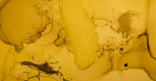 Gold Fluid Art. Liquid Marble Wallpaper. Alcohol Ink Design. Abstract Effect. Fluid Art. Grunge Flow Background. Golden Watercolor Drops. Glitter Acrylic Oil Illustration. Marble Fluid Art.