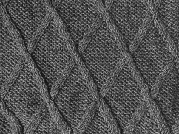 Gestrickter Druck Vintage Wool Pullover Makrostrickwaren Weihnachten Hintergrund Fiber Pattern — Stockfoto
