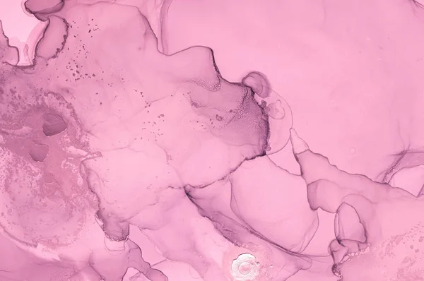 Mármol Líquido Rosa Ilustración Acrílica Estampado Ola Aceite Pared Abstracta — Foto de Stock